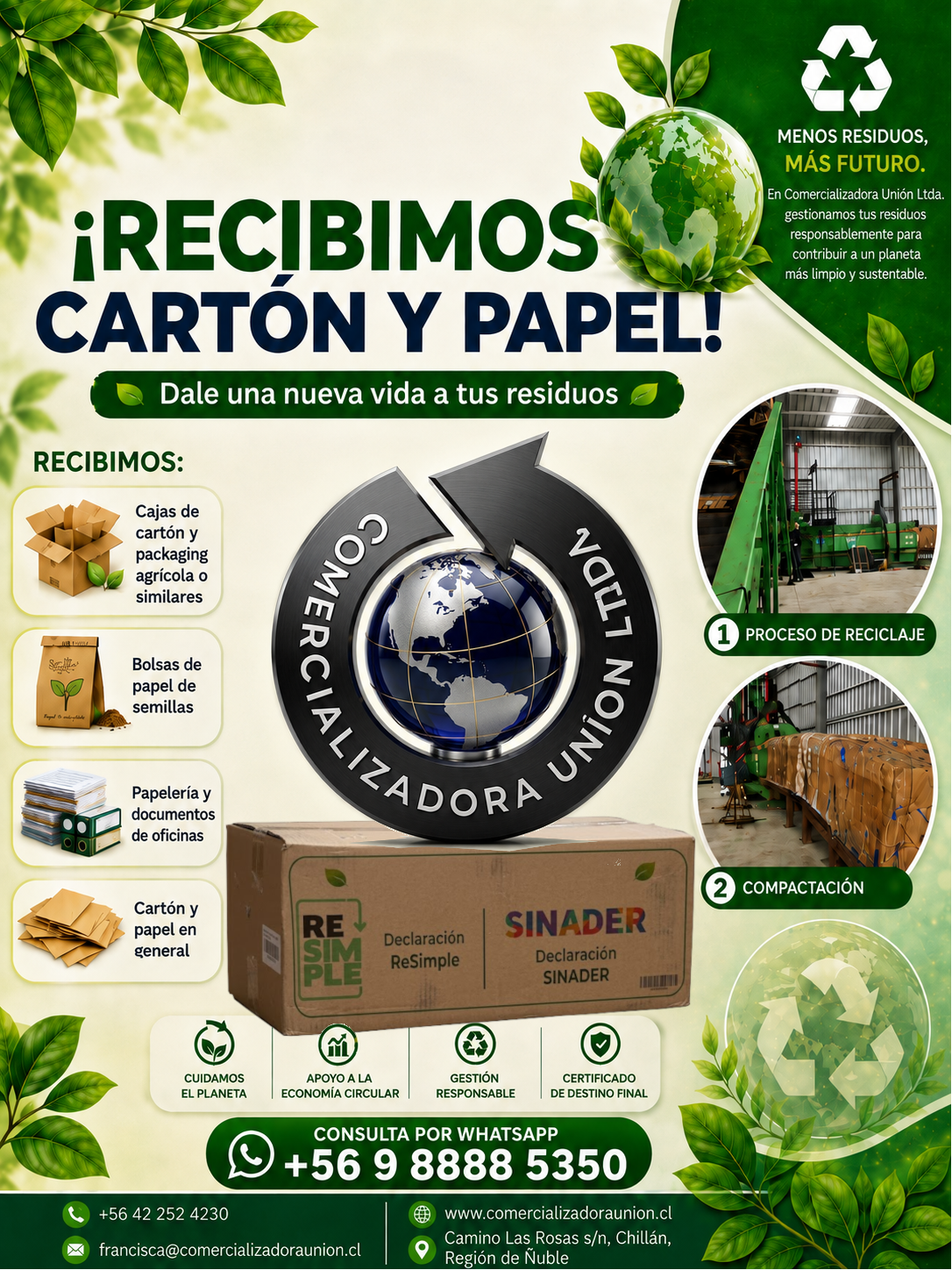 Materiales que recibimos